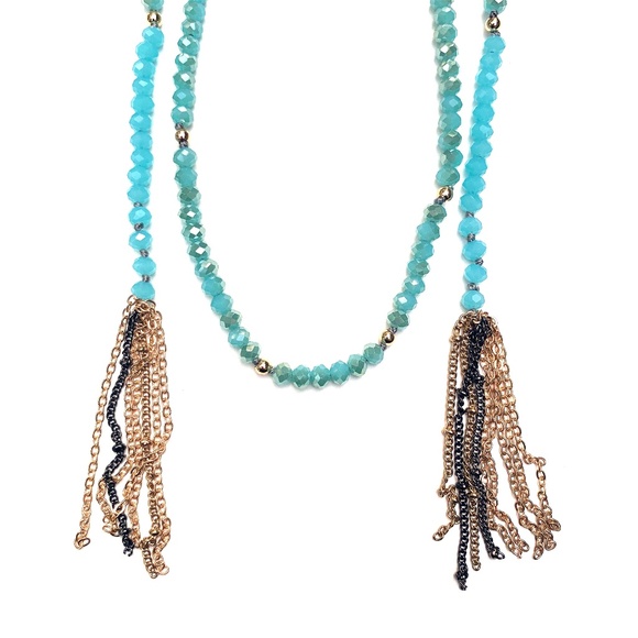 55" beaded lariat wear it MANY ways - Picture 1 of 3